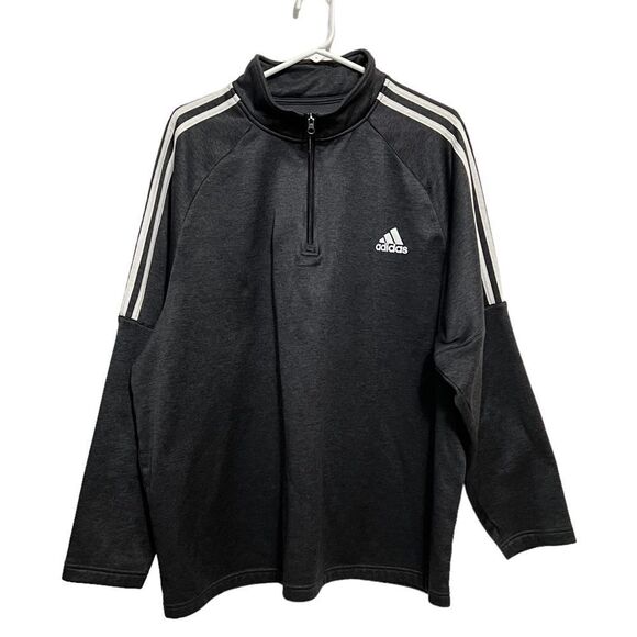 Adidas Golf Quarter Zip Pullover Fleece Sweatshirt Size 2XL - Picture 1 of 7